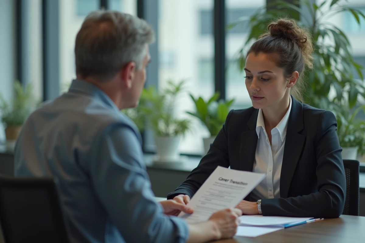 Consultante RH et employé lors d